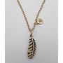 Urban Leaves Feather Necklace ULNLC0004VG Chain Necklace Brass
