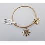 Urban Leaves Boat Steering Wheel Bangle ULOC001VG Hand Bracelet Brass