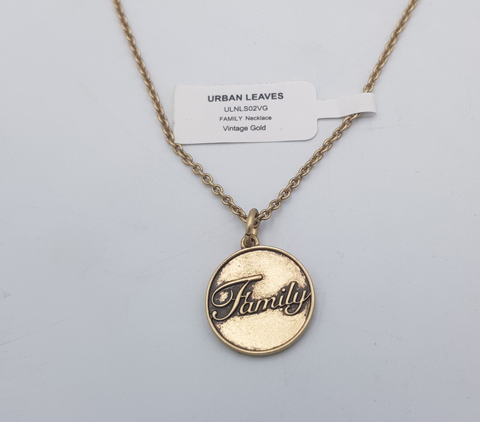 Urban Leaves Family ULNLS02VG Chain Necklace Brass