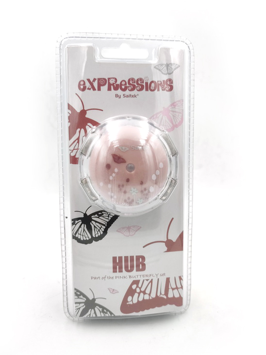 Saitek expressions 4 port USB HUB Part of Pink butterfly set with Power Adapter