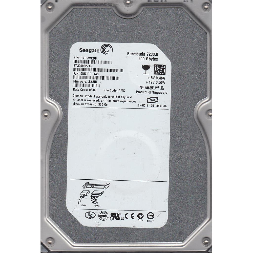 Seagate SATA 200GB HDD 3.5 ST3200827AS Used