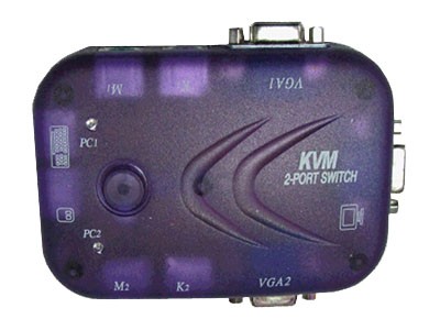 KVM Switch 2 Port Manual KYS 102 OEM 