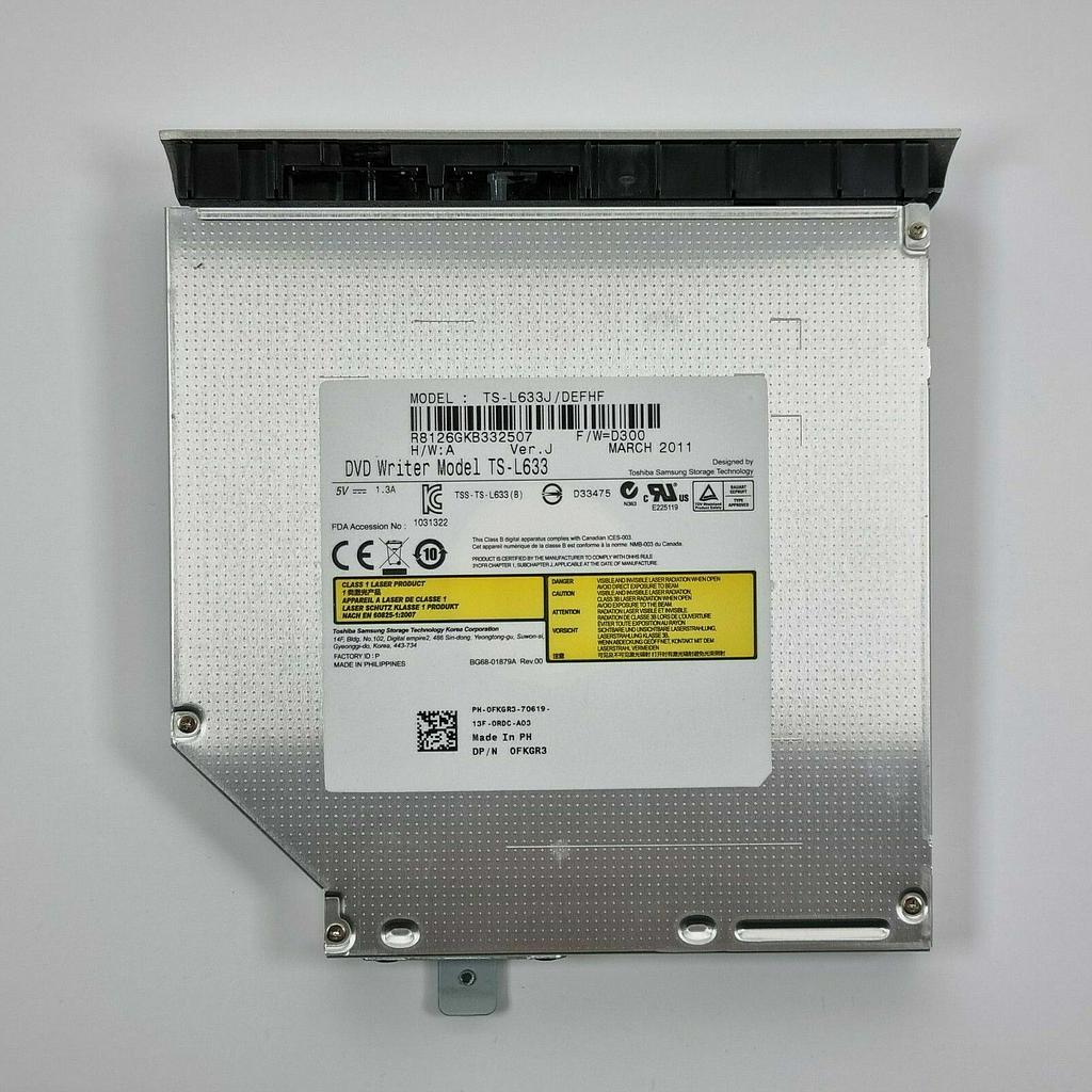 DELL DVD Writer Model TS l633 OFKGR3 TS L633JDEFHF Compatible LATITUDE E5510E5520 SATA DVD RW Used A