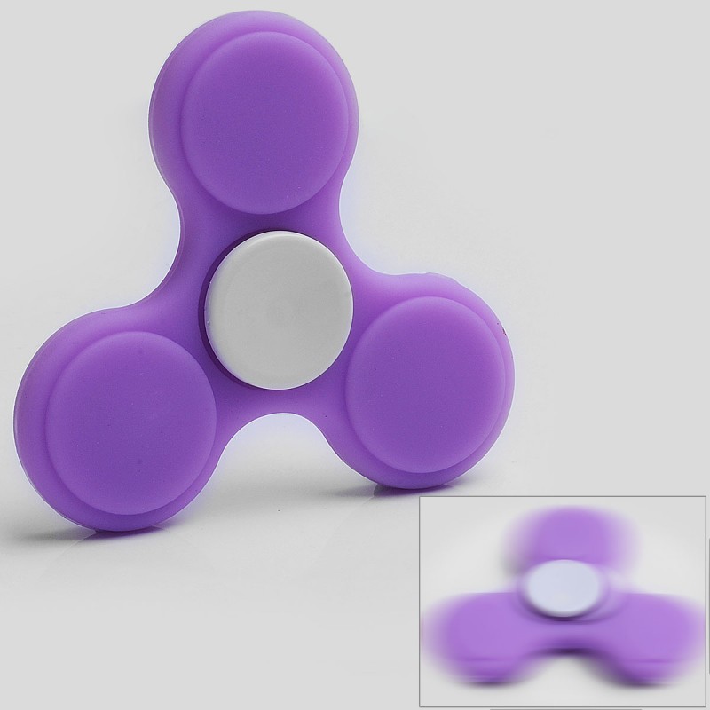 Fidget Spinner PURPLE Open Box Rubber
