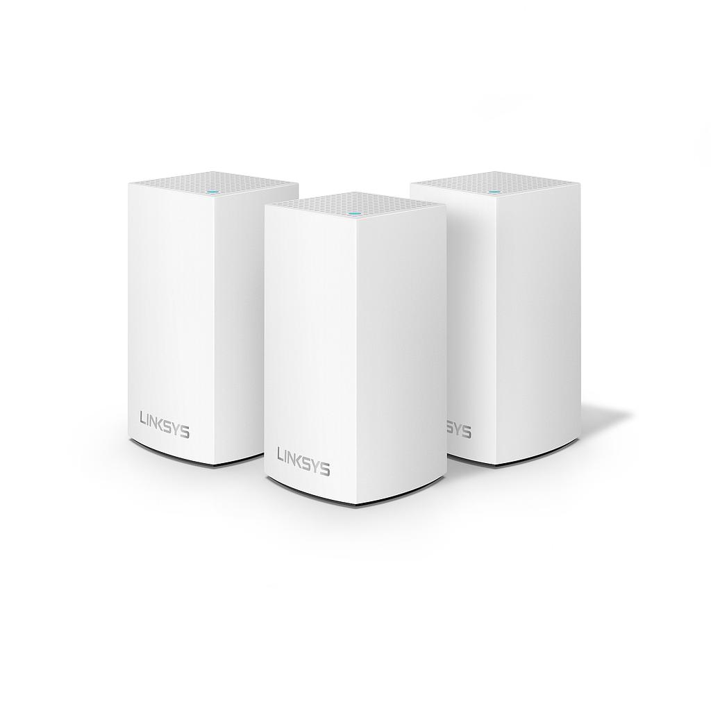 Linksys Velop WHW0103 Dual Band Intelligent Mesh WiFi 5 System 3 Pack Tri band Wireless Router Used A