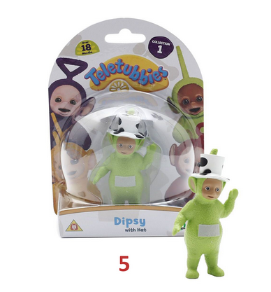 Giochi Preziosi Teletubbies Collectible Figures 8Cm Green with White and Black HAT
