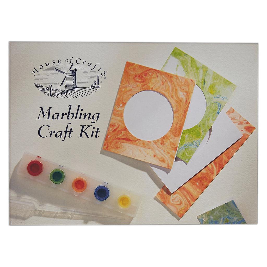 House of Crafts Marbling Craft Kit Multicoloured Set