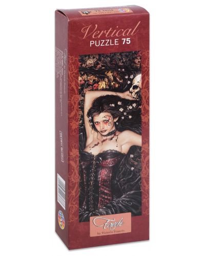 Vertical Puzzle 75  Victoria Francés  Leaves 10.5 x 29.7 cm