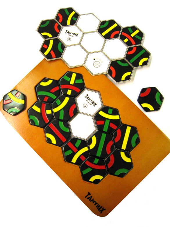Tantrix Match Puzzle Board Game with Wooden Board