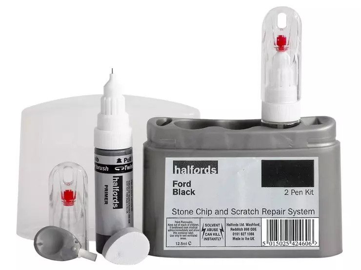 Halfords scratch chip repair for Ford Black 424606