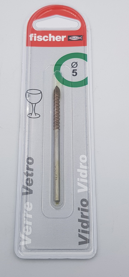 Fischer Glass Drill Bit 5mm x 80mm
