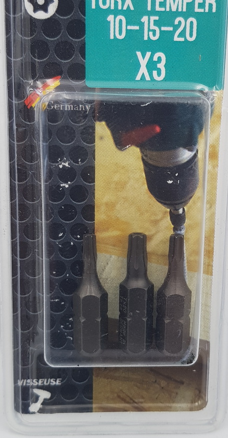 Guex Bits Torx Temper 10 15 20 3Pcs
