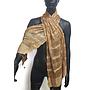 Articiones Indian Dupatta Scarf Brown Silk New 170cm 50cm