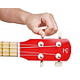 Hape Early Melodies Ukulele Red E0316 4 tune able string Guitar