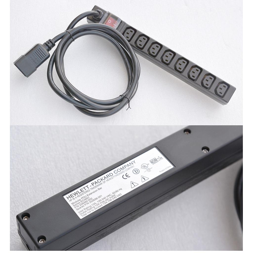 Hewlett Packard Modular PDU Extention Bar serie E04601 P/N 228480-002, 252638-001 Used A